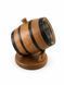 Bottle stand "Barrel" - Natural wood decor, 25x24x12 cm