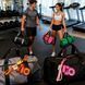 Яркий брелок Fitness 4-в-1 для ключей и сумки - гантеля 10KG, шейкер, диск и ремешок с карабином, розовый 0-518 фото 4
