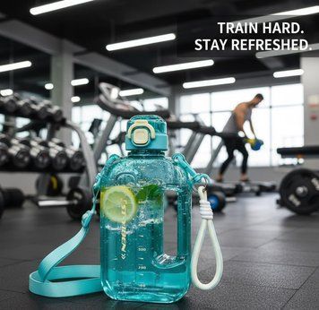 Спортивна пляшка ST-YIBEN (750 мл) &mdash; Еко-пластик BPA-free, Бірюзова