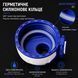 Спортивна пляшка KANGZYUAN 500 мл &mdash; Синя Tritan BPA-free, ударостійка еко-пляшка з трубочкою та ремінцем