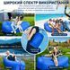 Надувний ламзак 240&times;70 см Premium Air Sofa &ndash; портативний лежак для відпочинку, пляжу, кемпінгу та подорожей, синій 0-465 фото 5