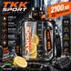 Спортивна пляшка TKK SPORT 2100 мл з Tritan &mdash; ударостійка прозора чорна пляшка для води з ручкою та трубочкою 0-088 фото 5
