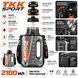 Спортивна пляшка TKK SPORT 2100 мл з Tritan &mdash; ударостійка прозора чорна пляшка для води з ручкою та трубочкою 0-088 фото 9