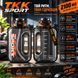 Спортивна пляшка TKK SPORT 2100 мл з Tritan &mdash; ударостійка прозора чорна пляшка для води з ручкою та трубочкою 0-088 фото 4