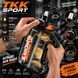 Спортивна пляшка TKK SPORT 2100 мл з Tritan &mdash; ударостійка прозора чорна пляшка для води з ручкою та трубочкою 0-088 фото 8
