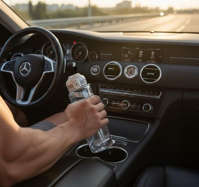 Спортивна пляшка KANGZYUAN 700 мл &mdash; Біла Tritan BPA-free, ударостійка еко-пляшка з трубочкою та ремінцем 0-155 фото