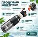 Спортивна пляшка для води TKK 700 мл з Tritan, герметична, з кнопкою та захисним замком, чорна 0-530 фото 3