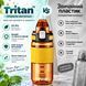 Спортивная бутылка для воды TKK 700 мл с Tritan, герметичная, с кнопкой и защитным замком, оранжевая 0-531 фото 7