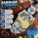 Спортивна пляшка для води SPORT (750 мл) &mdash; BPA-free пластик, бежево-синя