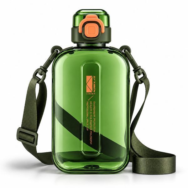 Спортивна пляшка для води SPORT (750 мл) &mdash; BPA-free пластик, зелена