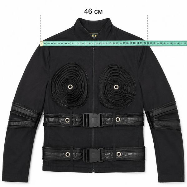 Чоловіча куртка ANDRE в стилі Cyberpunk / Techwear &mdash; Чорна, Розмір L (Водовідштовхувальна) 0-006/1 фото