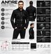Чоловіча куртка ANDRE в стилі Cyberpunk / Techwear &mdash; Чорна, Розмір L (Водовідштовхувальна) 0-006/1 фото 9