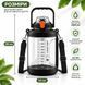 Lightweight Tritan bottle 2200 ml with comfortable handle and wide mouth, black