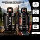 Спортивна пляшка TKK 2300 мл (2.3 л) &mdash; Чорний Tritan BPA-free, ударостійка еко-пляшка з ручкою та клапаном