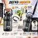 Спортивна пляшка TKK (2000 мл) &mdash; Напівпрозорий чорний Tritan BPA-free, з потужною ручкою та кнопкою-фіксатором 0-119 фото 6