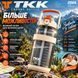 Спортивна пляшка TKK (2000 мл) &mdash; Напівпрозорий білий Tritan BPA-free, з потужною ручкою та кнопкою-фіксатором