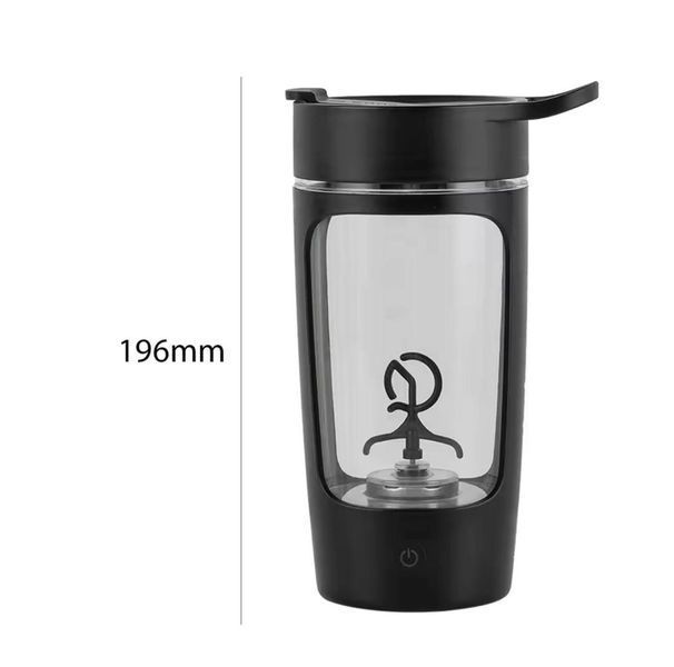 Electric Sports Nutrition Shaker (500 ml) &mdash; Cordless Tritan Mixer (Black)