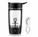 Electric Sports Nutrition Shaker (500 ml) &mdash; Cordless Tritan Mixer (Black)