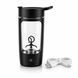 Electric Sports Nutrition Shaker (500 ml) &mdash; Cordless Tritan Mixer (Black)
