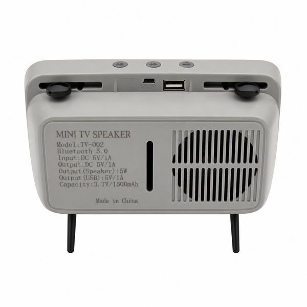 Bluetooth-динамік &laquo;Retro TV&raquo; &mdash; Підставка для телефону з колонкою, Beige (Б/В) 0-007/1 фото