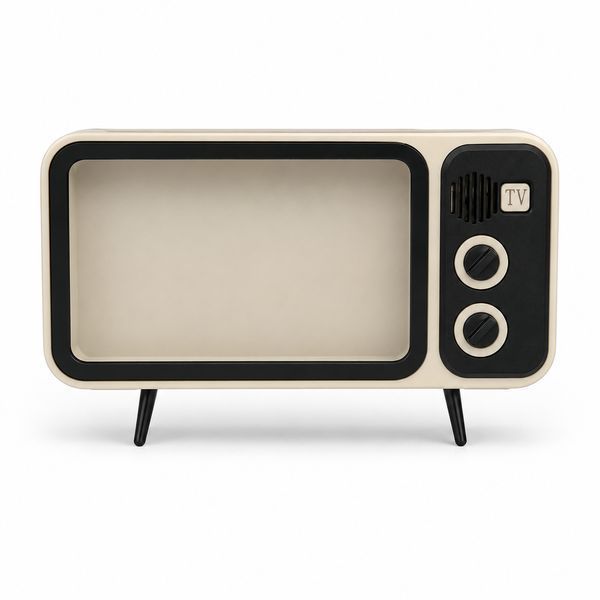 Bluetooth-динамік &laquo;Retro TV&raquo; &mdash; Підставка для телефону з колонкою, Beige (Б/В) 0-007/1 фото