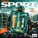 TKK SPORT Sports Bottle (1600 ml) &mdash; Impact-resistant Tritan, Green transparent with strap