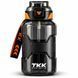 Спортивна пляшка TKK 1500 мл (1.5 л) &mdash; Чорний Tritan BPA-free, ударостійка еко-пляшка з антиковзким покриттям та кнопкою 0-127 фото 1