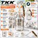 Спортивна пляшка TKK 1500 мл (1.5 л) &mdash; Біла Tritan BPA-free, ударостійка еко-пляшка з антиковзкою вставкою 0-131 фото 8