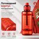 Зручна спортивна пляшка із соломинкою 1000 мл із тритану червона