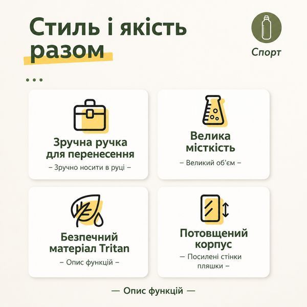 Удобная спортивная бутылка с соломинкой 1000 мл из тритана берюзовая 0-381 фото