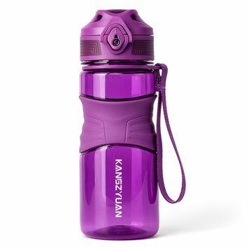 Пляшка KANGZYUAN 650 мл &mdash; Фіолетова Tritan BPA-free, ударостійка, спортивна з ергономічною кришкою