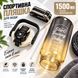 Спортивна пляшка для води START TRAINING (1500 мл) &mdash; Чорна з ручкою 0-097 фото 5